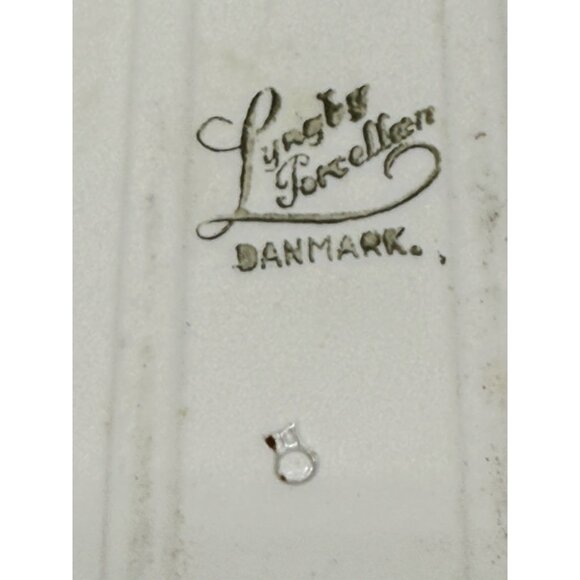 Lyngby Porcelain Blue & White Baking Dish Casserole Denmark 1 Qt Vintage - Picture 4 of 6